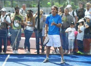 Mancini, Totti’yle tenis oynadı