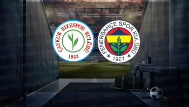 RİZESPOR FENERBAHÇE CANLI İZLE | Çaykur Rizespor - Fenerbahçe maçı ne zaman, saat kaçta ve hangi kanalda? | Trendyol Süper Lig