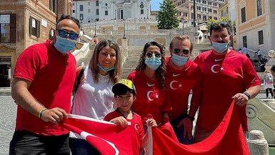 İtalya'nın başkenti Roma'da 'Türkiye' tezahüratları