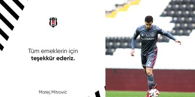 Beşiktaş'tan Mitrovic'e teşekkür