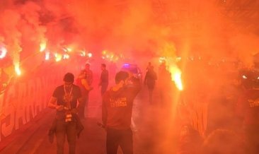 Galatasaray'a Ankara'da coşkulu karşılama