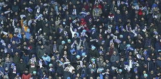 Erzurum’da taraftardan protesto
