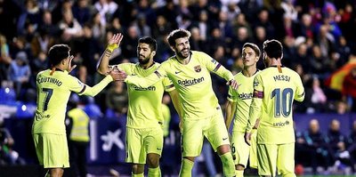 Barcelona Levante'yi deplasmanda farklı yendi