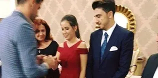 Tören aile arasında yapıldı