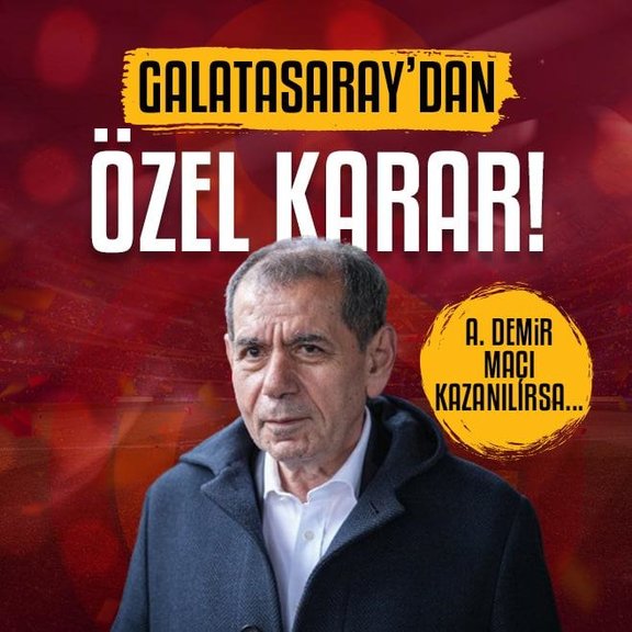 Galatasaray’dan özel karar! Adana Demirspor maçı kazanılırsa...