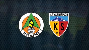 Alanyaspor - Kayserispor maçı CANLI