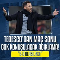 Tedesco: Mağlubiyeti hak ettik
