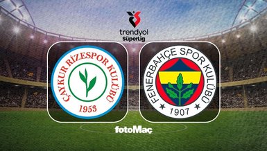 Çaykur Rizespor - Fenerbahçe maçı CANLI