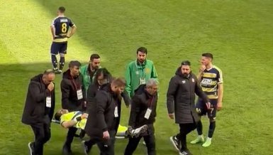 Ankaragücü - İstanbulspor maçında korkutan anlar! Ertaç Özbir hastaneye kaldırıldı