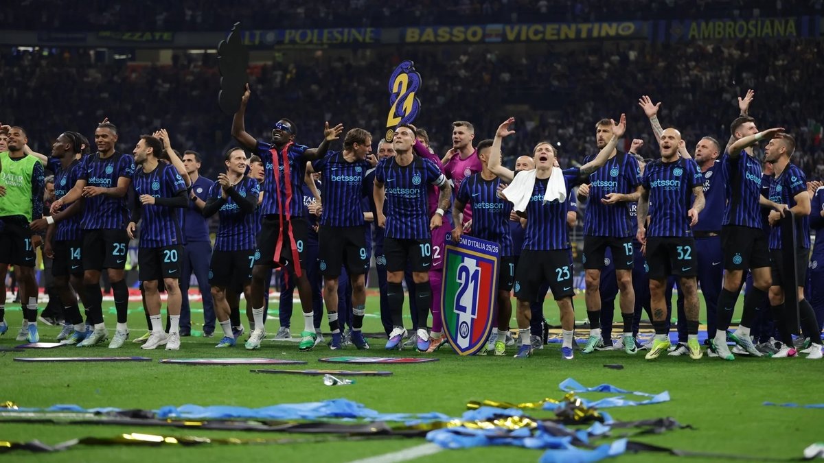 Avrupa'nın 5 büyük liginde şampiyonluğunu ilan eden ikinci takım Inter oldu!