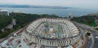 Ve Arena'nın çatısı ilerliyor