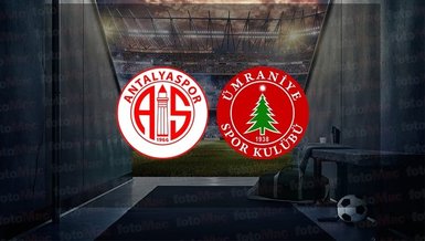 Antalyaspor Ümraniyespor maçı CANLI